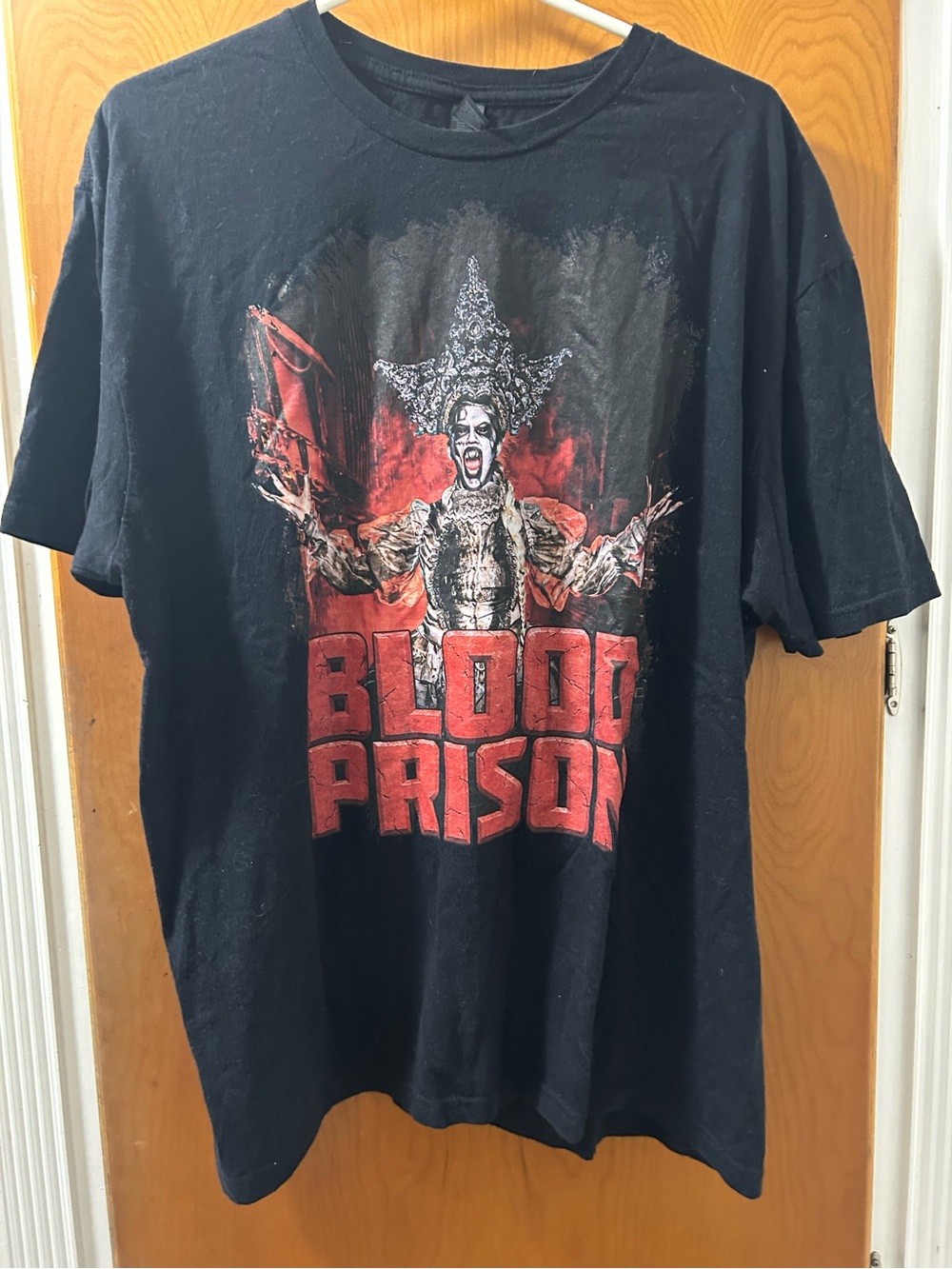 Black "Blood Prison"   Graphic Men’s T-Shirt